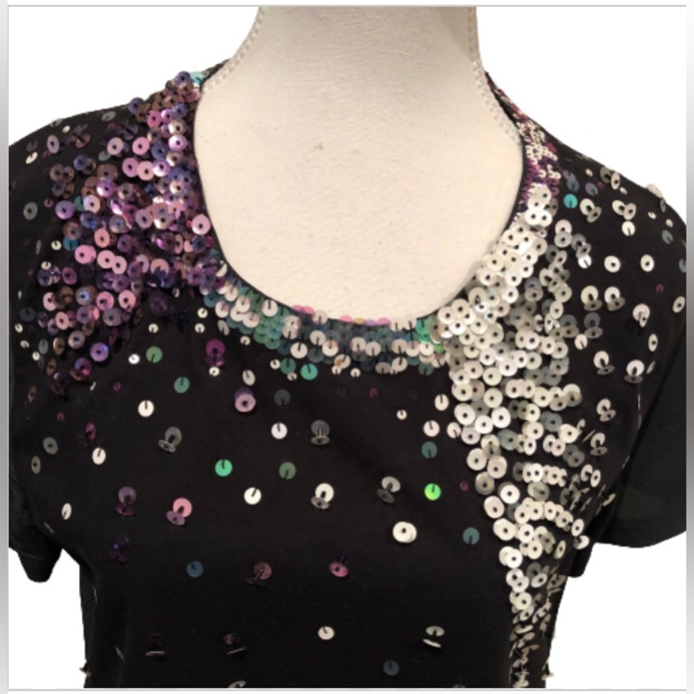 Phillip Lim Overlapped Side Seam T-shirt with Embellishment Women Size M